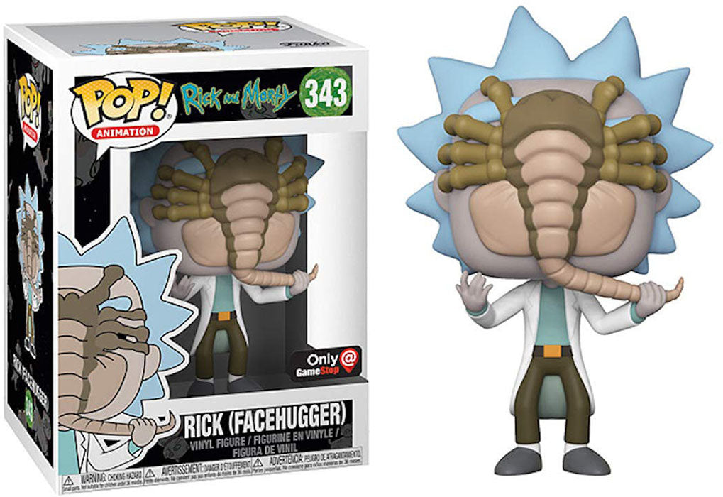 Pop Animation 3.75 Inch Action Figure Rick And Morty - Rick Facehuger #343 Exclusive