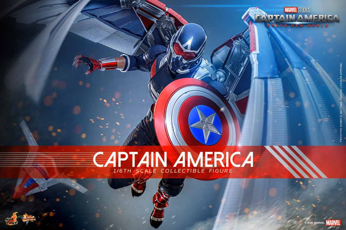 Captain America Brave New World 12 Inch Action Figure 1/6 Scale - Captain America Hot Toys 914192