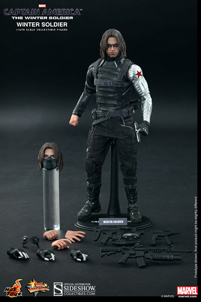 Captain America The Winter Soldier 12 Inch Action Figure 1/6 Scale - Winter Soldier Hot Toys (Sub-Standard Packaging)