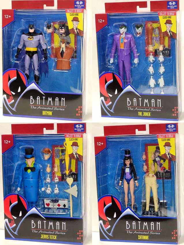 DC Direct Batman The Animated Series 7 Inch Action Figure BAF Clock King - Set of 4 (Build-A-Figure Clock King)