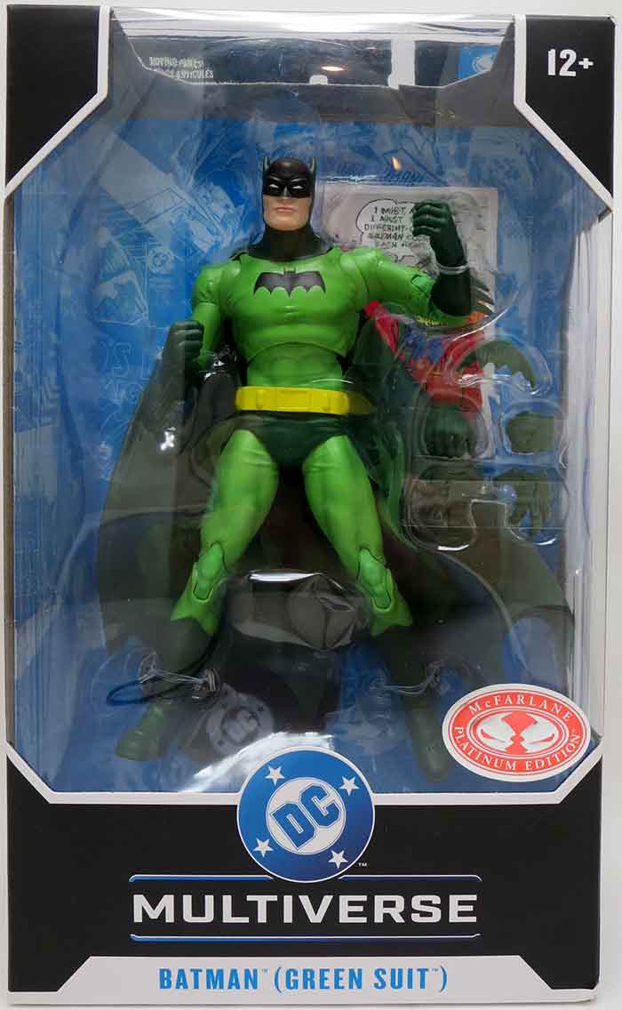 DC Multiverse Detective Comics 7 Inch Action Figure Exclusive - Batman Green Suit Red Platinum