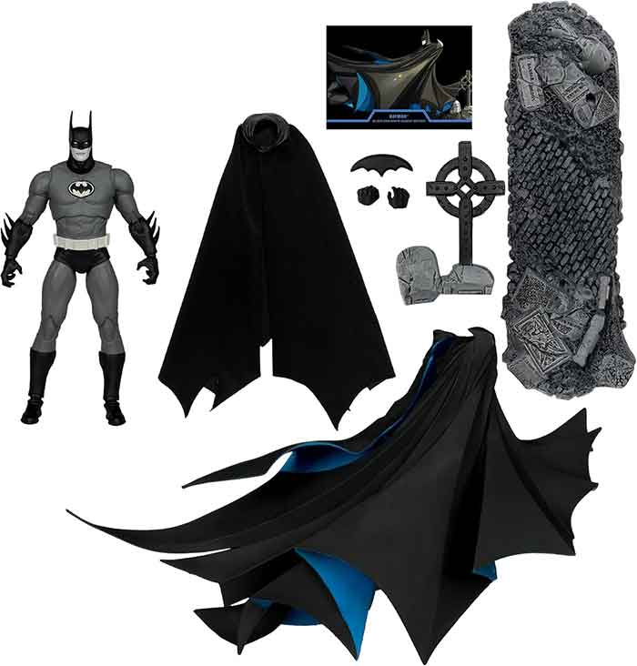 DC Multiverse 7 Inch Action Figure Exclusive - Batman Year Two Black & White Accent Edition Gold Label