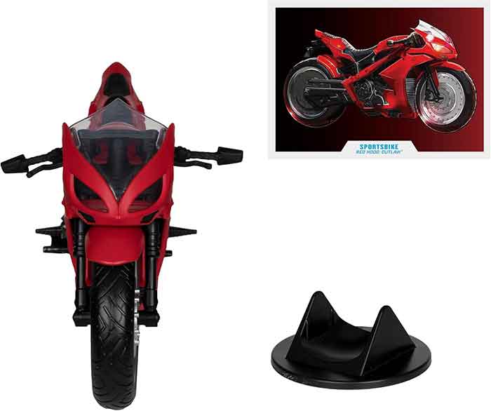 DC Multiverse Red Hood Outlaw 7 Inch Scale Action Figure - Red Hood's Sportsbike