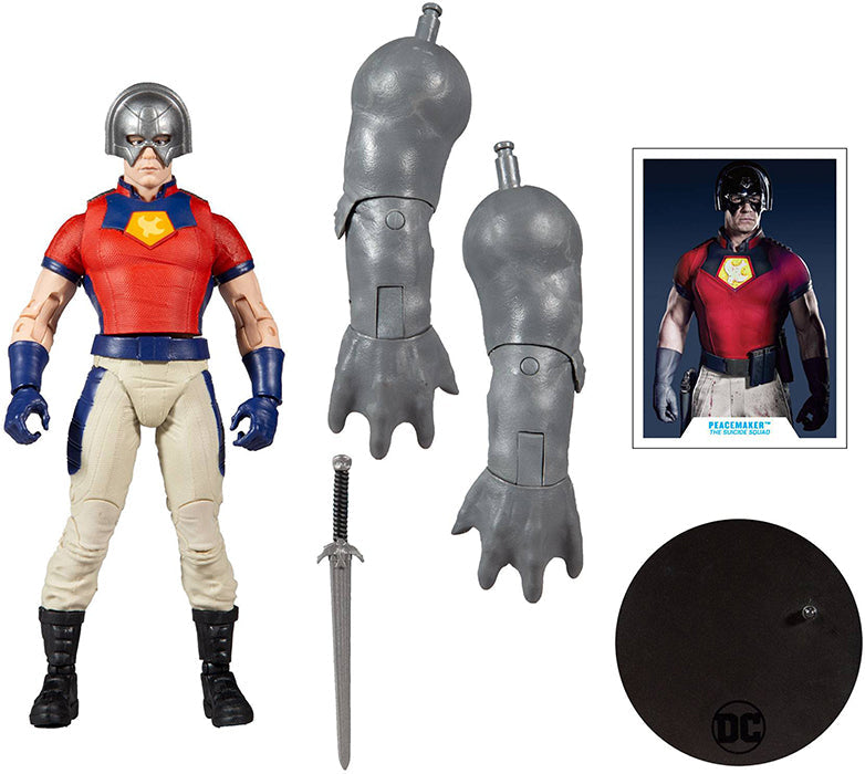 DC Multiverse Suicide Squad 7 Inch Action Figure BAF King Shark - Peacemaker Masked (Sub-Standard Packaging)