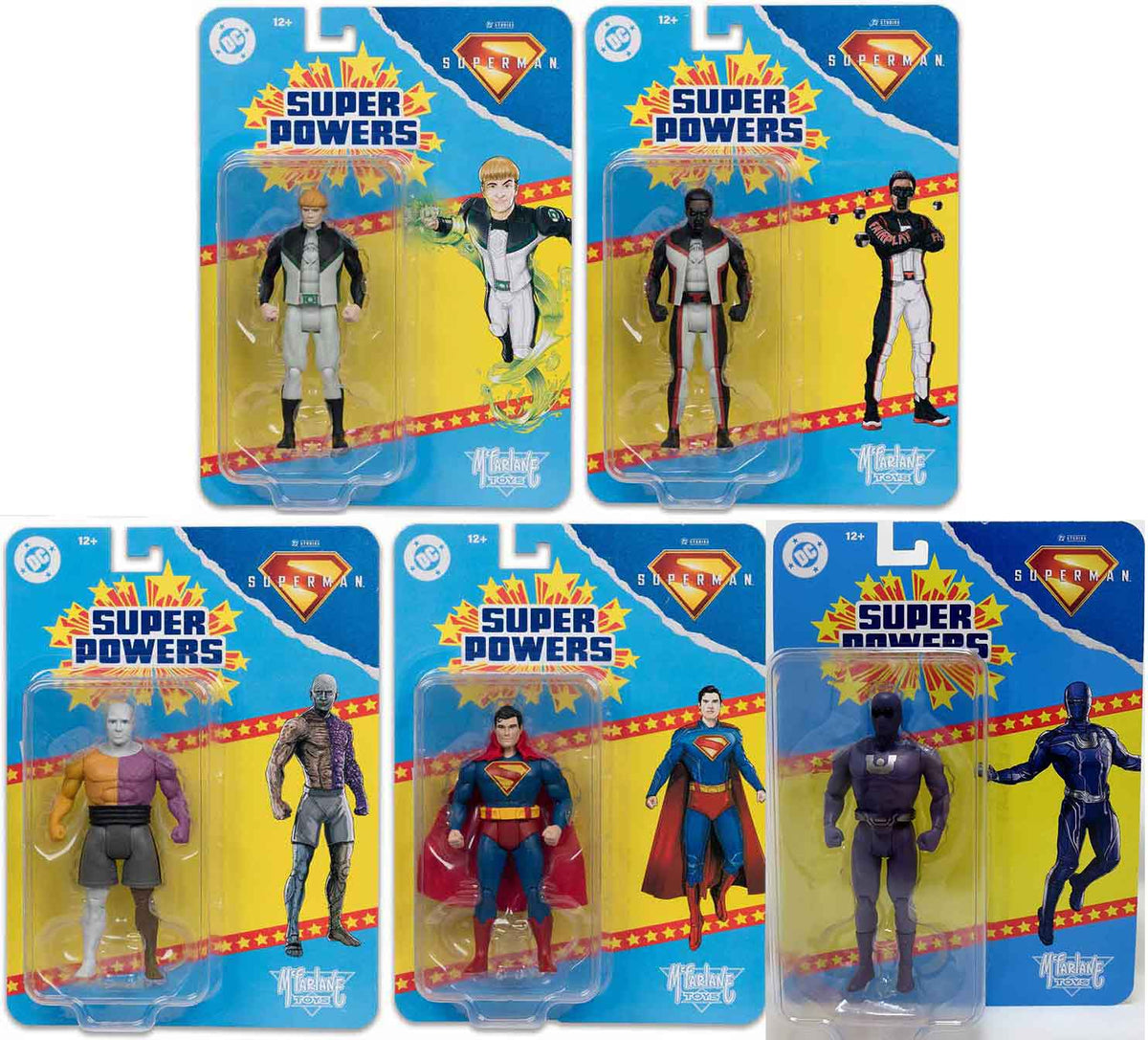 DC Super Powers 4 Inch Action Figure Wave 11 - Set of 5 (Gardner - Terrific - Metamorpho - Superman - Ultraman)