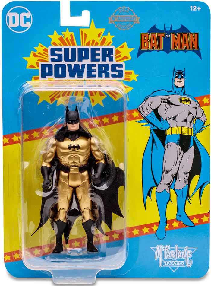 DC Super Powers 4 Inch Action Figure Wave 6 - Batman Gold Variant
