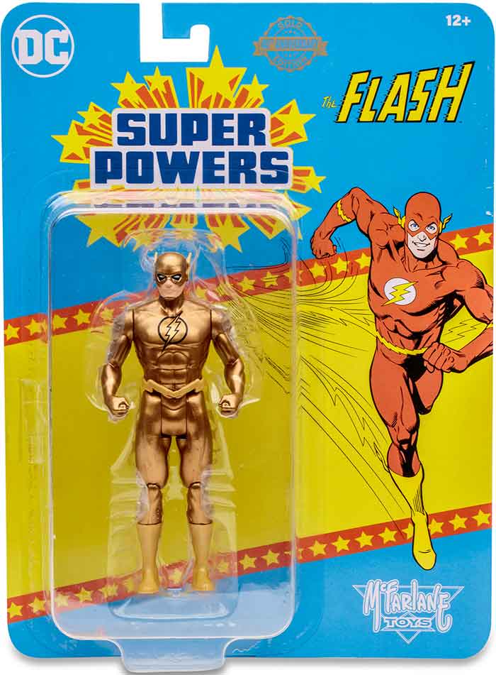 DC Super Powers 4 Inch Action Figure Wave 6 - The Flash Gold Variant