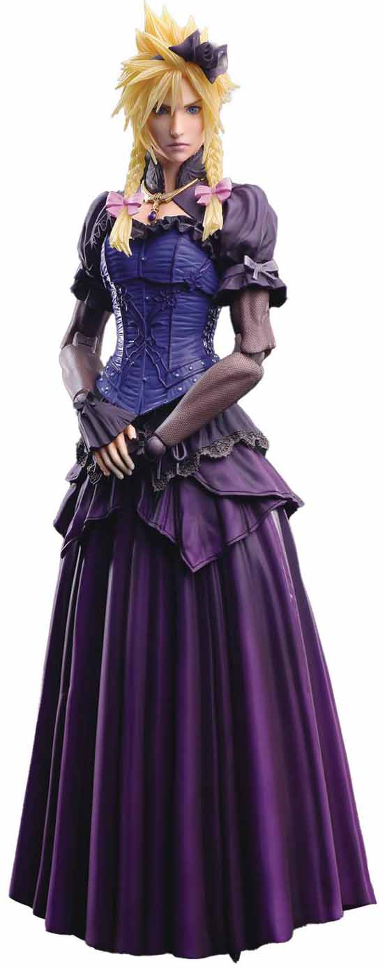 Final Fantasy VII Remake 10 Inch Action Figure Play Arts Kai - Cloud Strife Dress