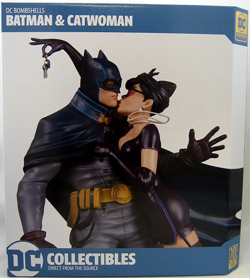 DC Comics Bombshells 11 Inch Statue Figure - Batman & Catwoman