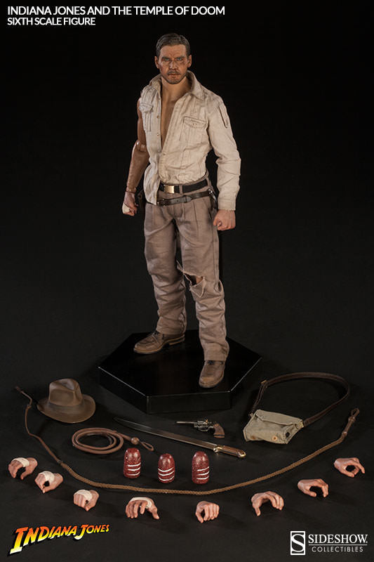 Indiana Jones Temple Of Doom 12 Inch Action Figure 1.6 Scale Series - Indiana Jones Sideshow 3914