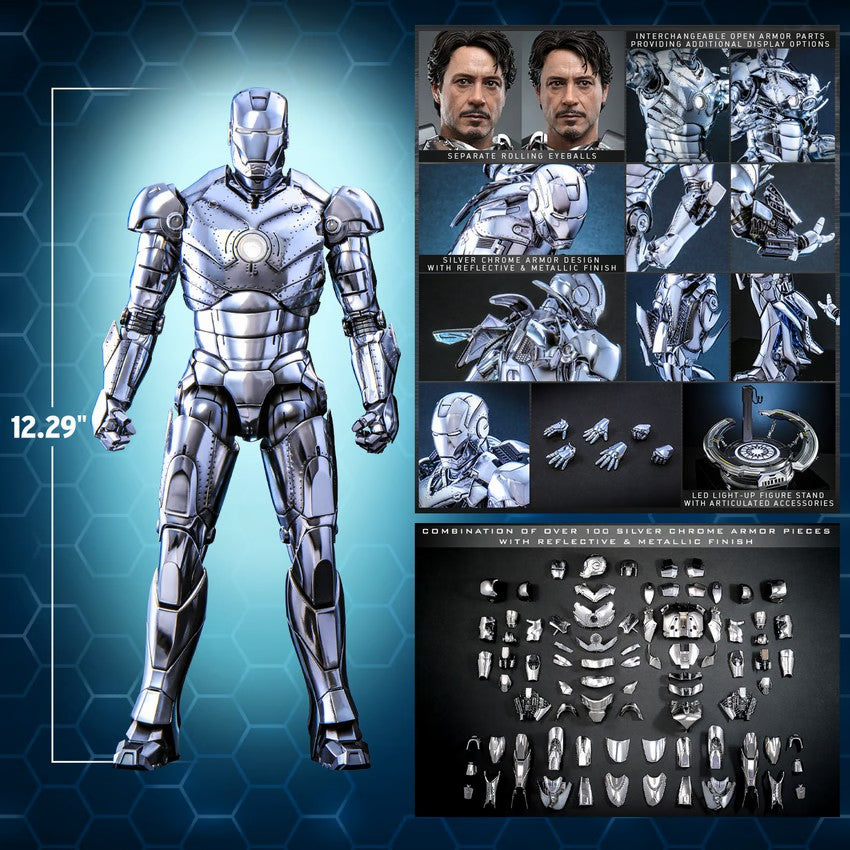 Iron Man 13 Inch Action Figure 1/6 Scale - Iron Man Mark II 2.0 Hot Toys 913024
