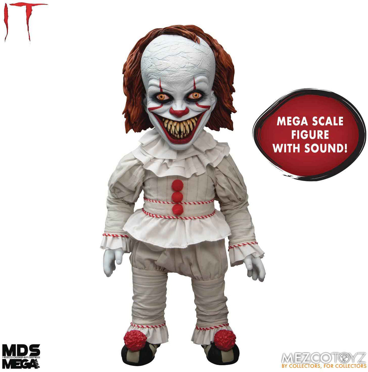 IT 15 Inch Action Figure Mega Scale - Talking Sinister Pennywise