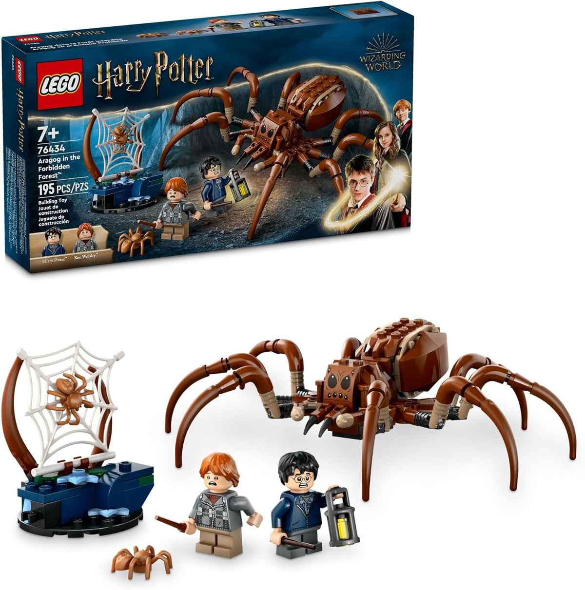Lego Harry Potter Lego 195 Pieces - Aragog in The Forbidden Forest #76434