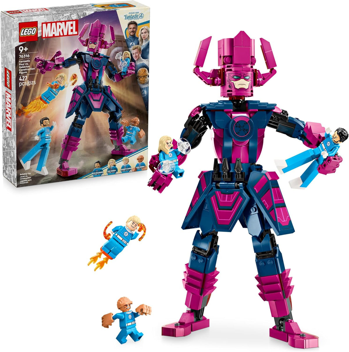 Lego Marvel Lego 427 Pieces - Fantastic Four vs. Galactus #76316