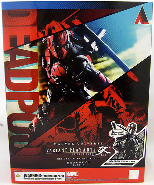 Marel Universe Variant 10 Inch Action Figure Play Arts Kai - X-Force Deadpool (Shelf Wear Packaging)