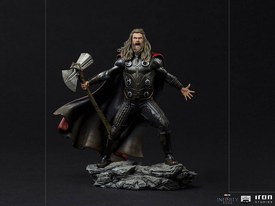 Marvel 1:10 Art Scale Series Avengers Endgame 9 Inch Statue Figure Battle Diorama - Thor Ultimate Iron Studios 908678