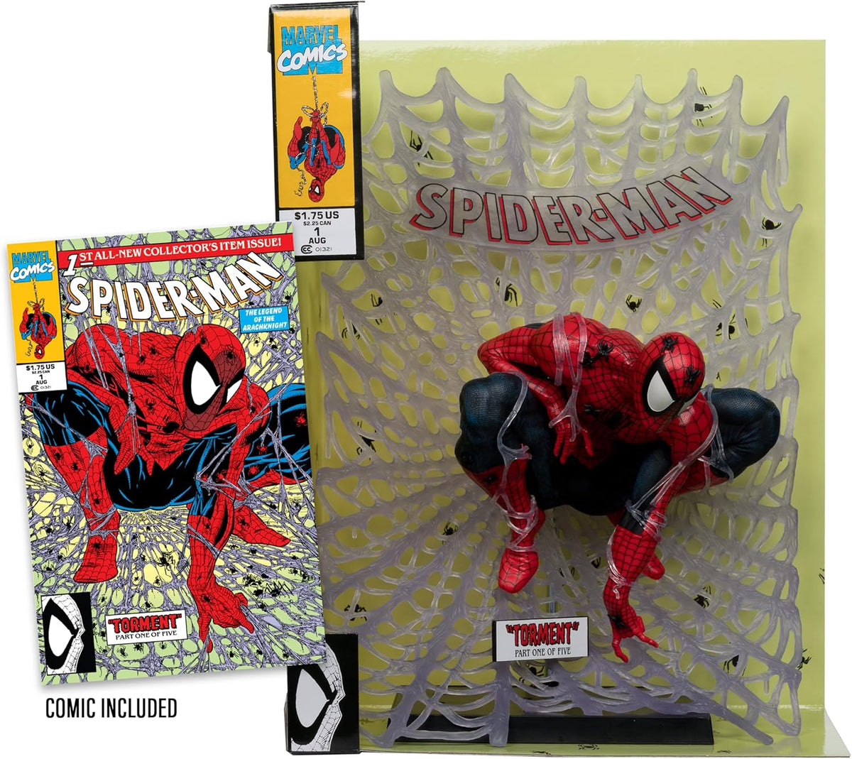 Marvel Collectible 9 Inch Static Figure 1/6 Scale Posed Scene - Spider-Man #1