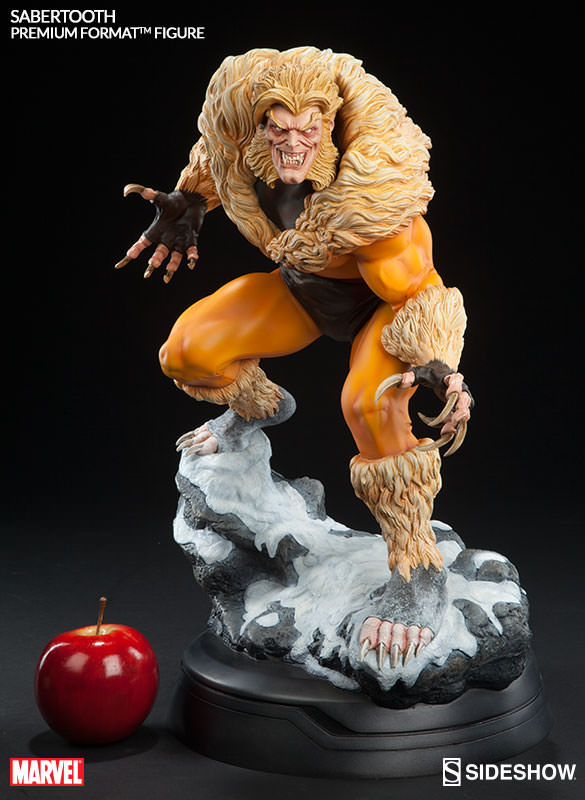 Marvel Collectible 17 Inch Statue Figure Premium Format - Classic Sabretooth Sideshow 300452