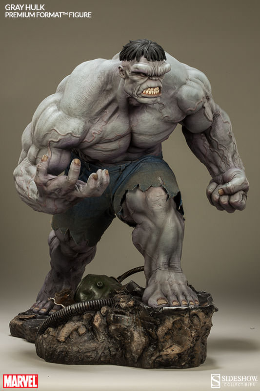 Marvel Collectible 20 Inch Statue Figure Premium Format - Gray Hulk Sideshow