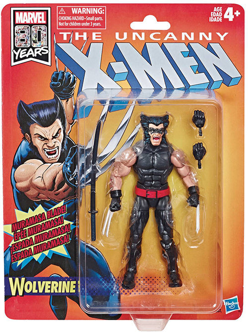 Marvel Legends Retro 6 Inch Action Figure X-Men Series 1 - Wolverine (Sub-Standard Packaging)