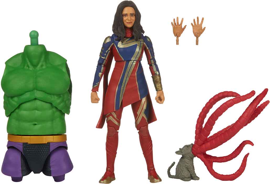 Marvel Legends The Marvels 6 Inch Action Figure BAF Totally Awesome Hulk - Ms. Marvel