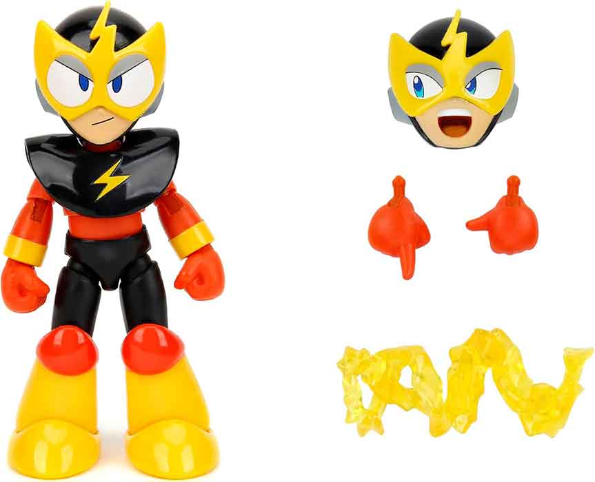 Megaman 4 Inch Action Figure 1/12 Scale Wave 2 - Elec Man