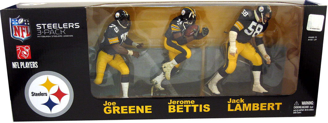 NFL Football Action Figure 3-Pack Series: Pittsburg Steelers Legends