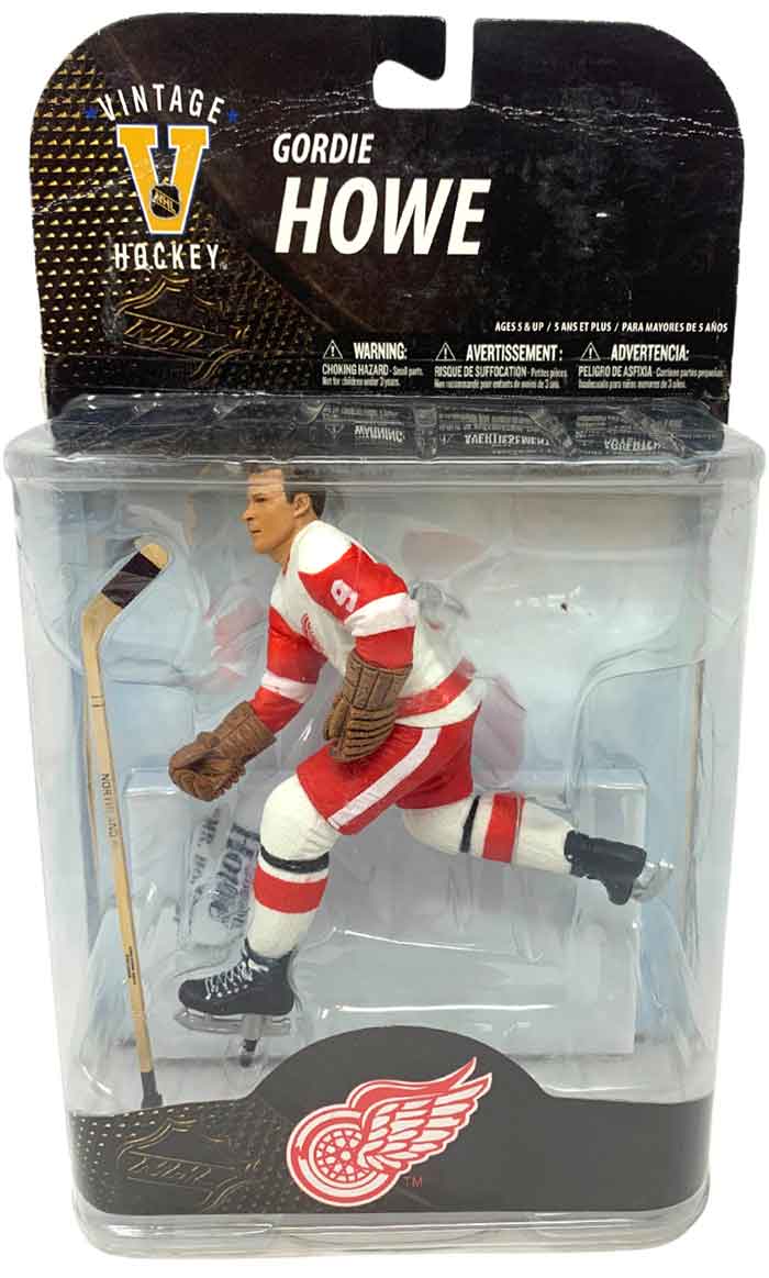 NHL Hockey Red Wings 6 Inch Static Figure Sportspicks Legends - Gordie Howe White Jersey Chase