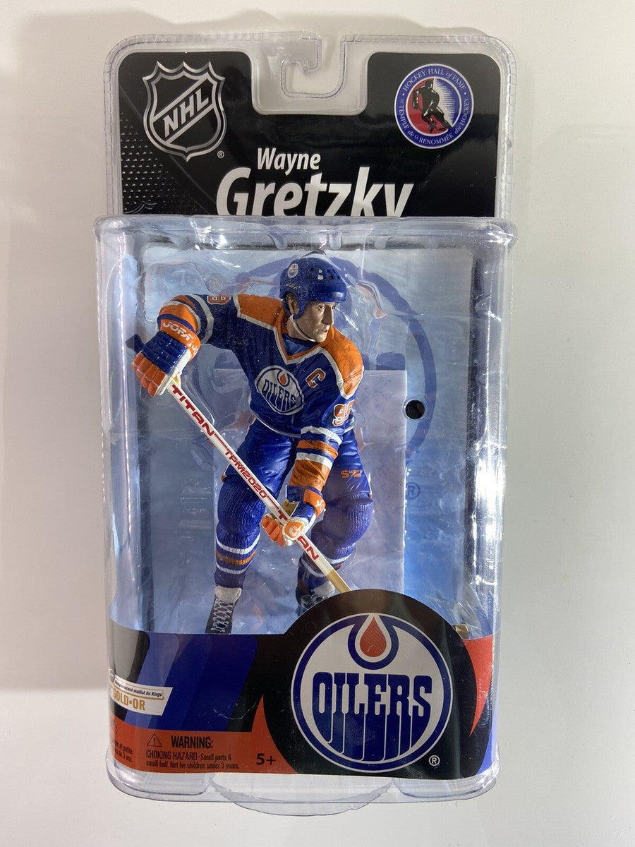 NHL Hockey Sportpicks 6 Inch Static Figure Series 27 - Wayne Gretzky Blue Jersey