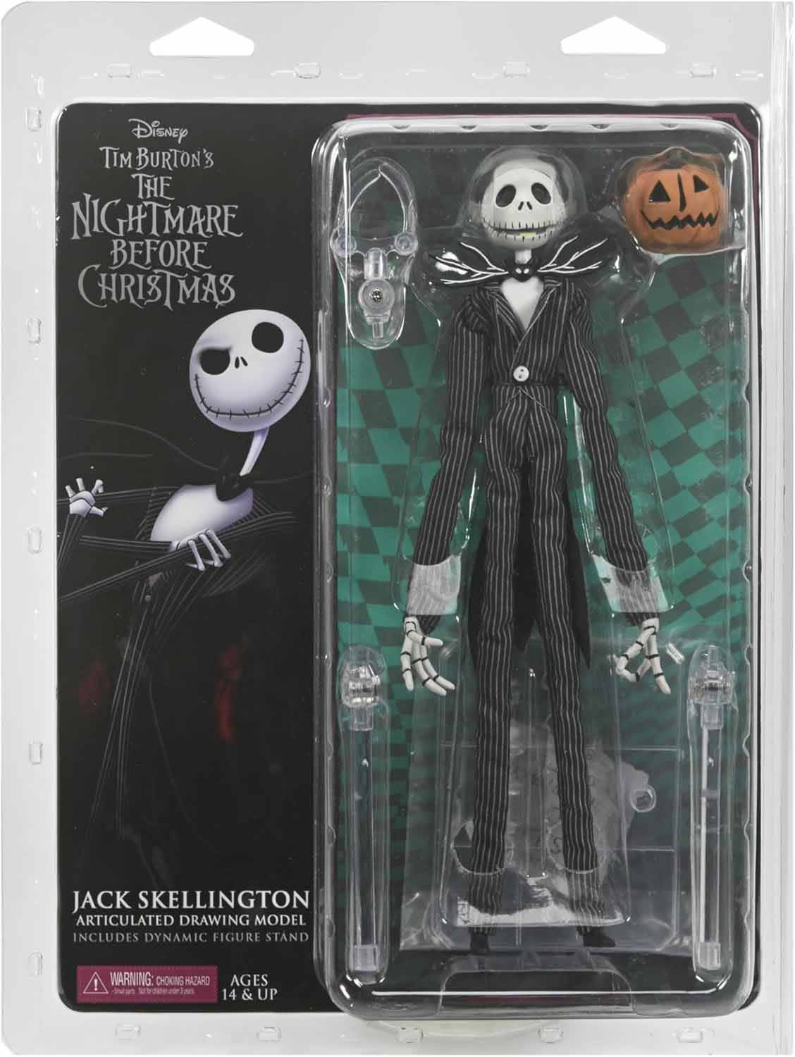 Nightmare Before Christmas 7 Inch Action Figure Clothed Series - Jack Skellington with Pumpkin