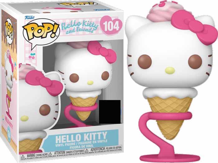Pop Animation Hello Kitty 3.75 Inch Action Figure Exclusive - Hello Kitty as Ice Cream Cone #104