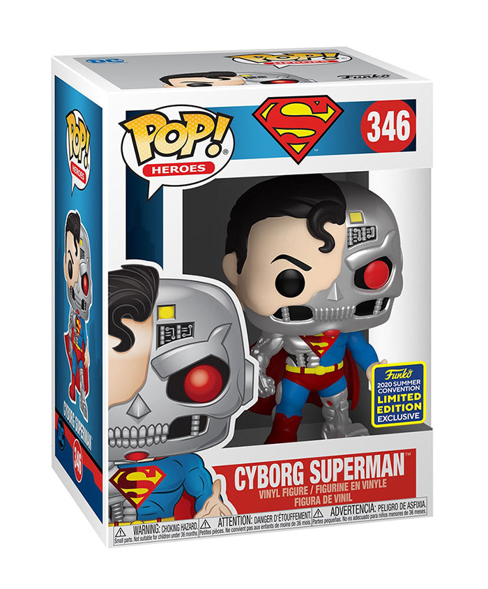 Pop DC Heroes Superman 3.75 Inch Action Figure Exclusive - Cyborg Superman #346