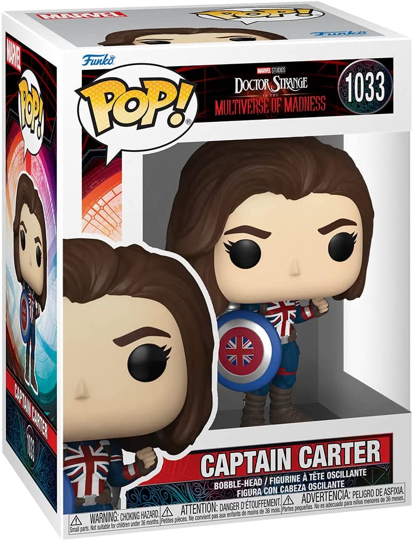 Pop Marvel Doctor Strange 3.75 Inch Action Figure Multiverse Of Madness - Captain Carter #1033
