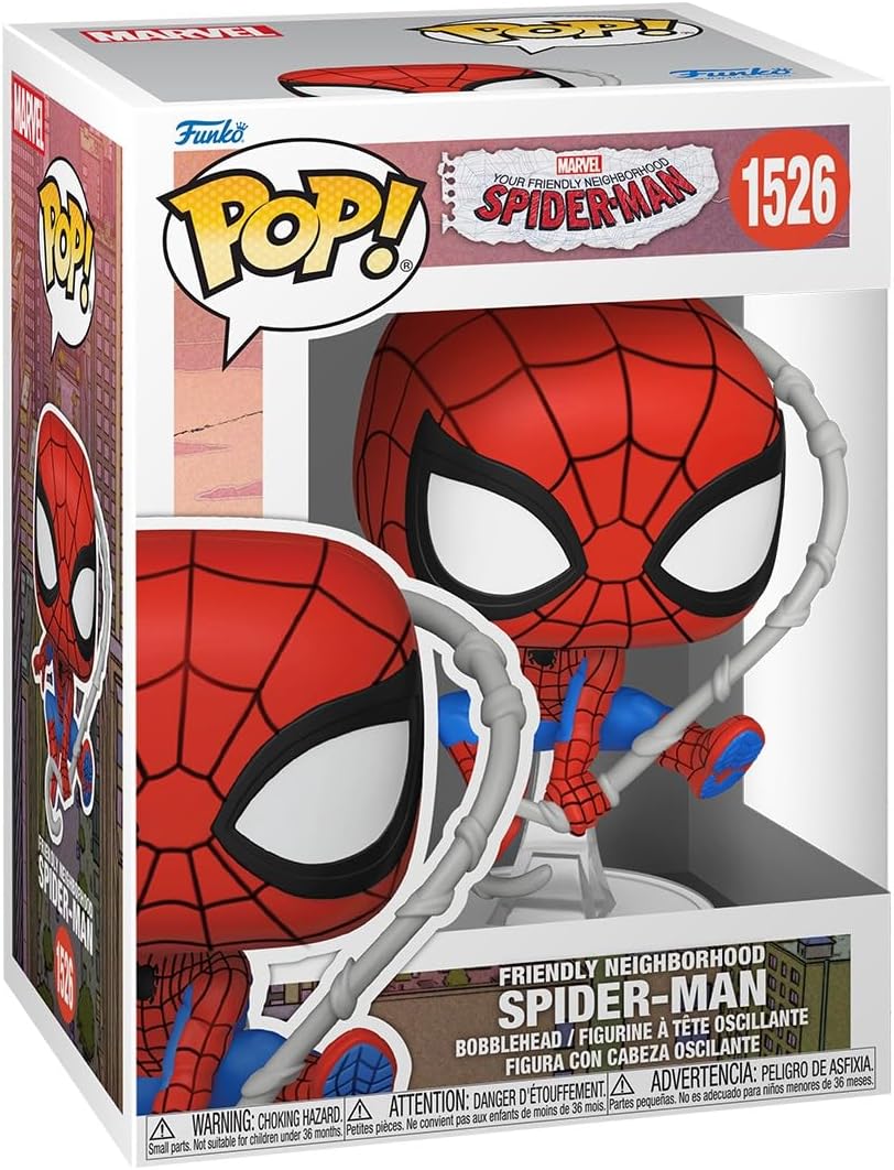 Pop Marvel Friendly Neighborhood Spider-Man 3.75 Inch Action Figure - Spider-Man #1526