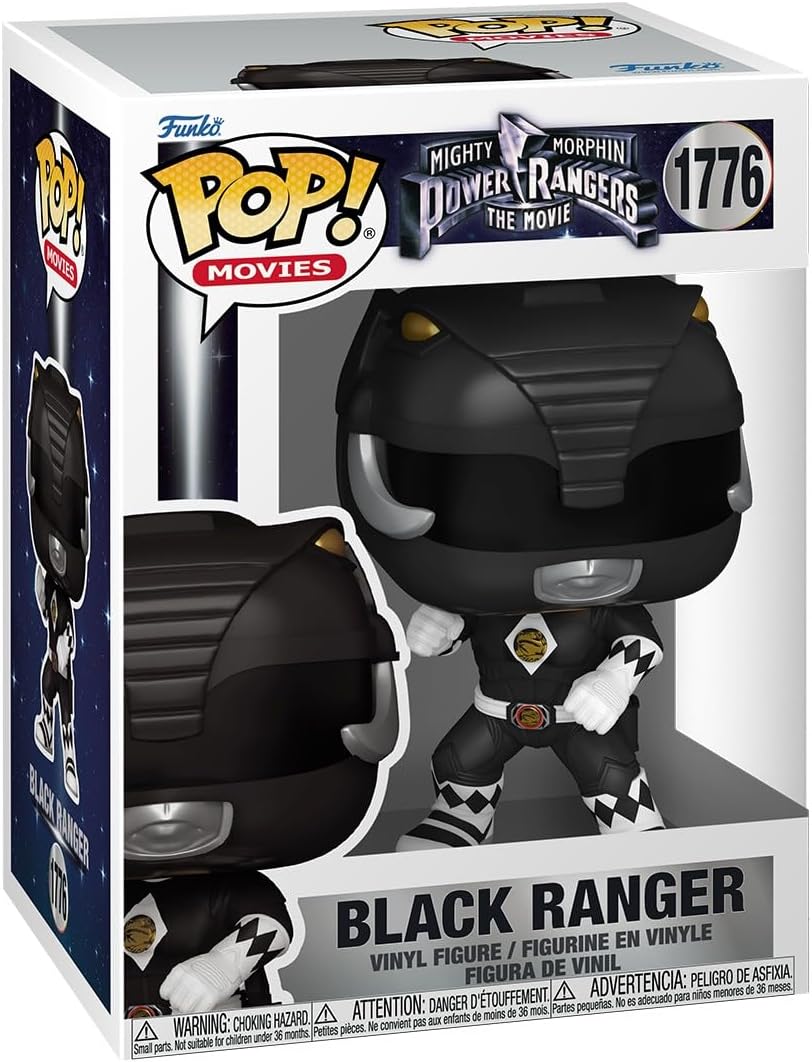 Pop Movies Power Rangers 3.75 Inch Action Figure - Black Ranger #1776