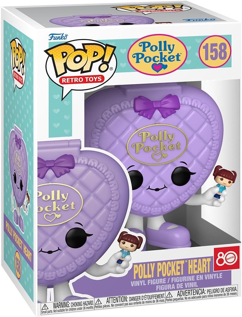 Pop Retro Toys Polly Pocket 3.75 Inch Action Figure - Polly Pocket Heart #158