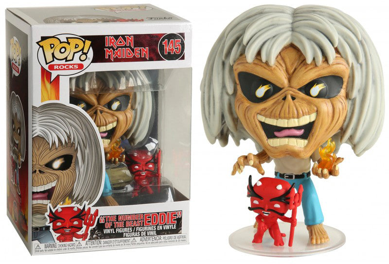 Pop Rocks 3.75 Inch Action Figure Iron Maiden - The Number Of The Beast Eddie #145