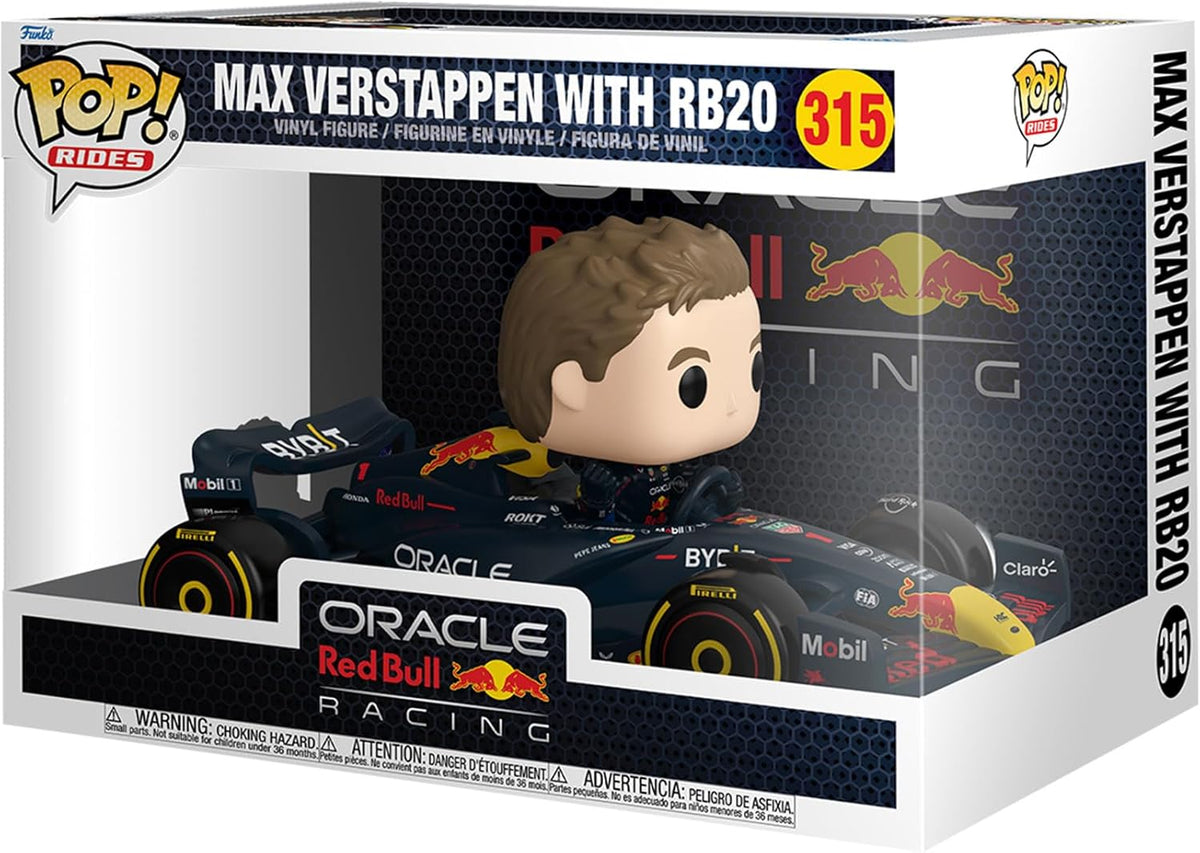 Pop Sports Formula 1 3.75 Inch Action Figure Deluxe - Max Verstappen with RB20 #315