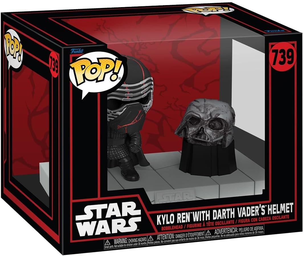 Pop Star Wars 3.75 Inch Action Figure Deluxe - Kylo Ren with Darth Vader's Helmet #739