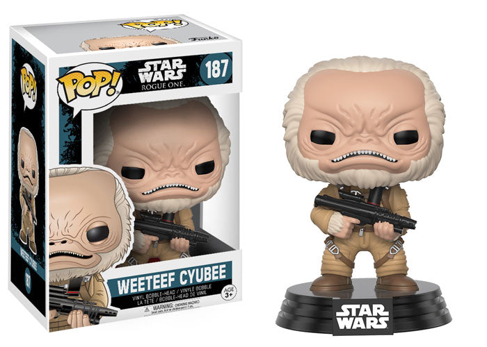 Pop Star Wars 3.75 Inch Action Figure Star Wars Rogue One - Weeteef Cyubee #187