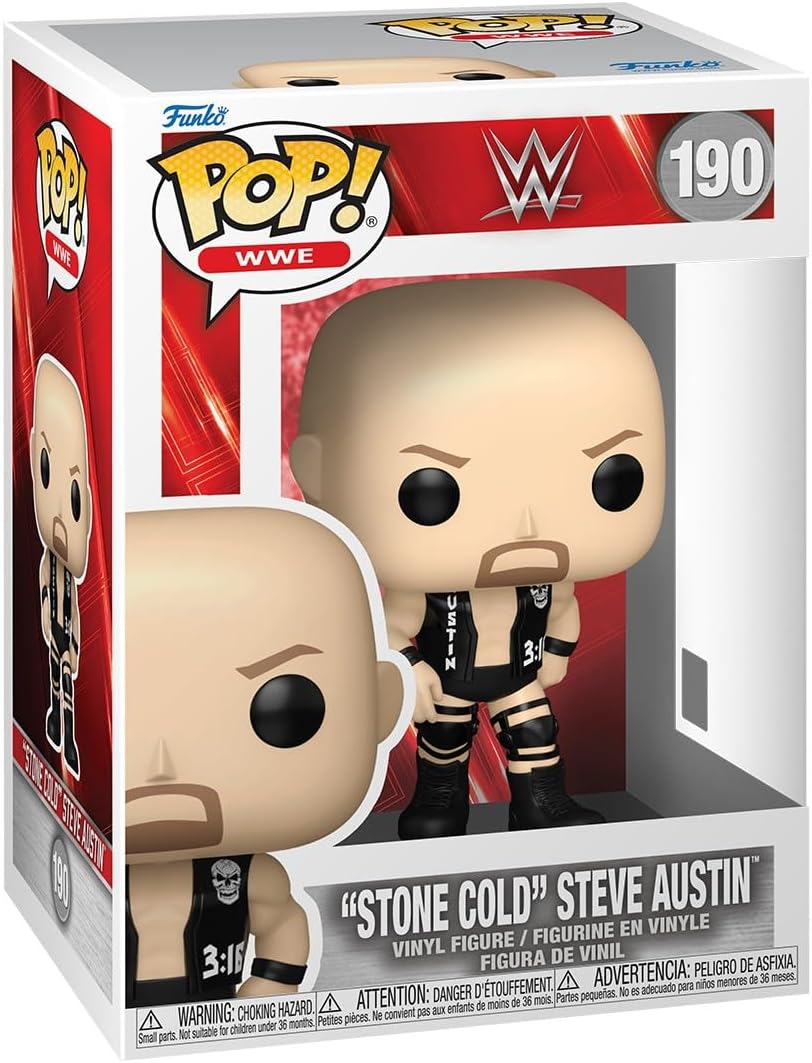 Pop WWE Wrestling 3.75 Inch Action Figure - Stone Cold Steve Austin #190