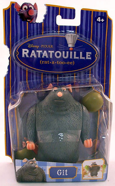 Ratatouille Action Figures Basic: Git (Sub-Standard Packaging)