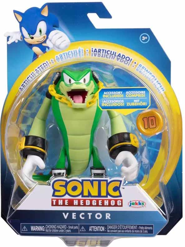 Sonic The Hedgehog 4 Inch Action Figure Articulated Wave 18 - Vector
