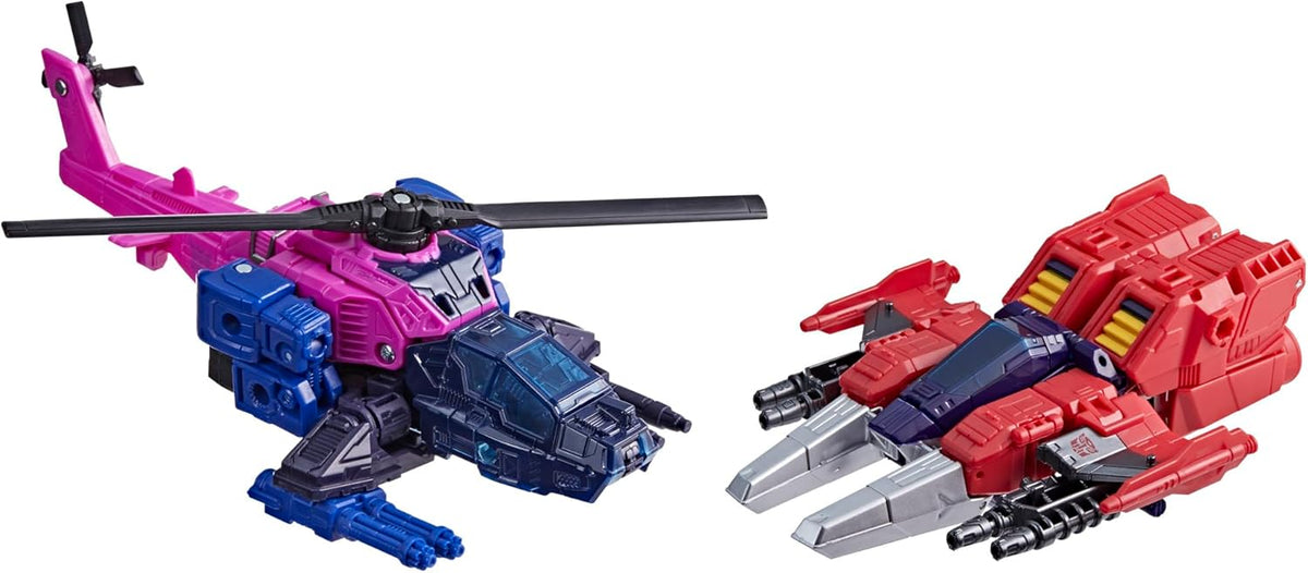 Transformers Age Of The Primes 6 Inch Action Figure Deluxe Class 2-Pack - Topspin vs Spinister