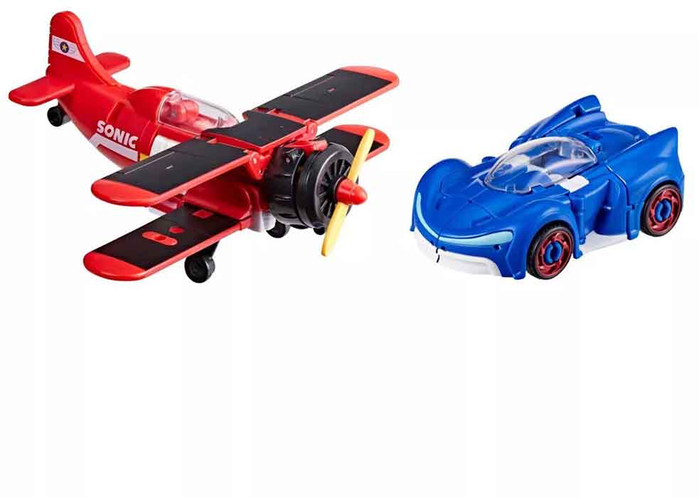 Transformers Collaborative Sonic the Hedgehog 6 Inch Action Figure - Wingtail and Blue Booster