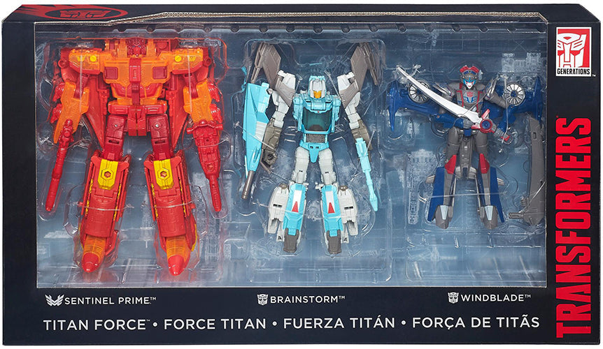 Transformers Generations Titans Return 7 Inch Action Figure Collector Set - Titan Force Set SDCC 2016 (Sub-Standard Packaging)