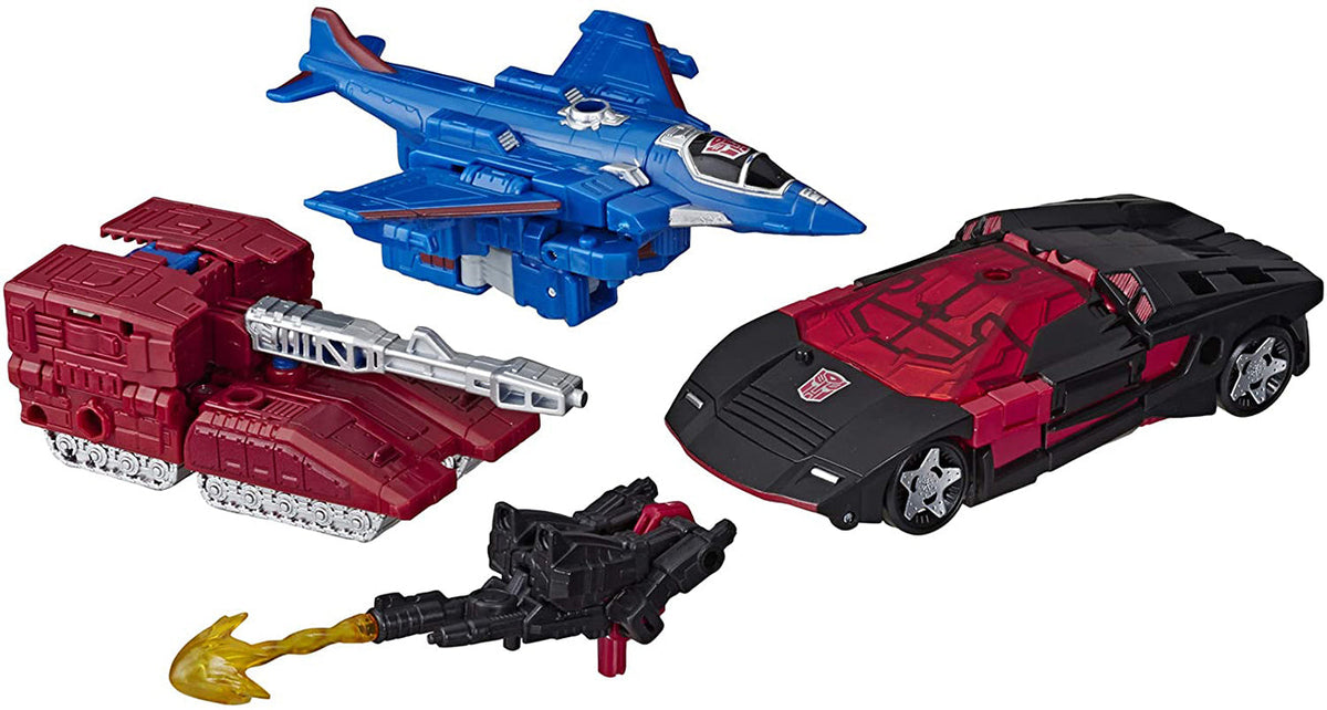 Transformers Siege War For Cybertron Deluxe Class 6 Inch Action Figure 3-Pack Exclusive - Alphastrike Counterforce Reissue