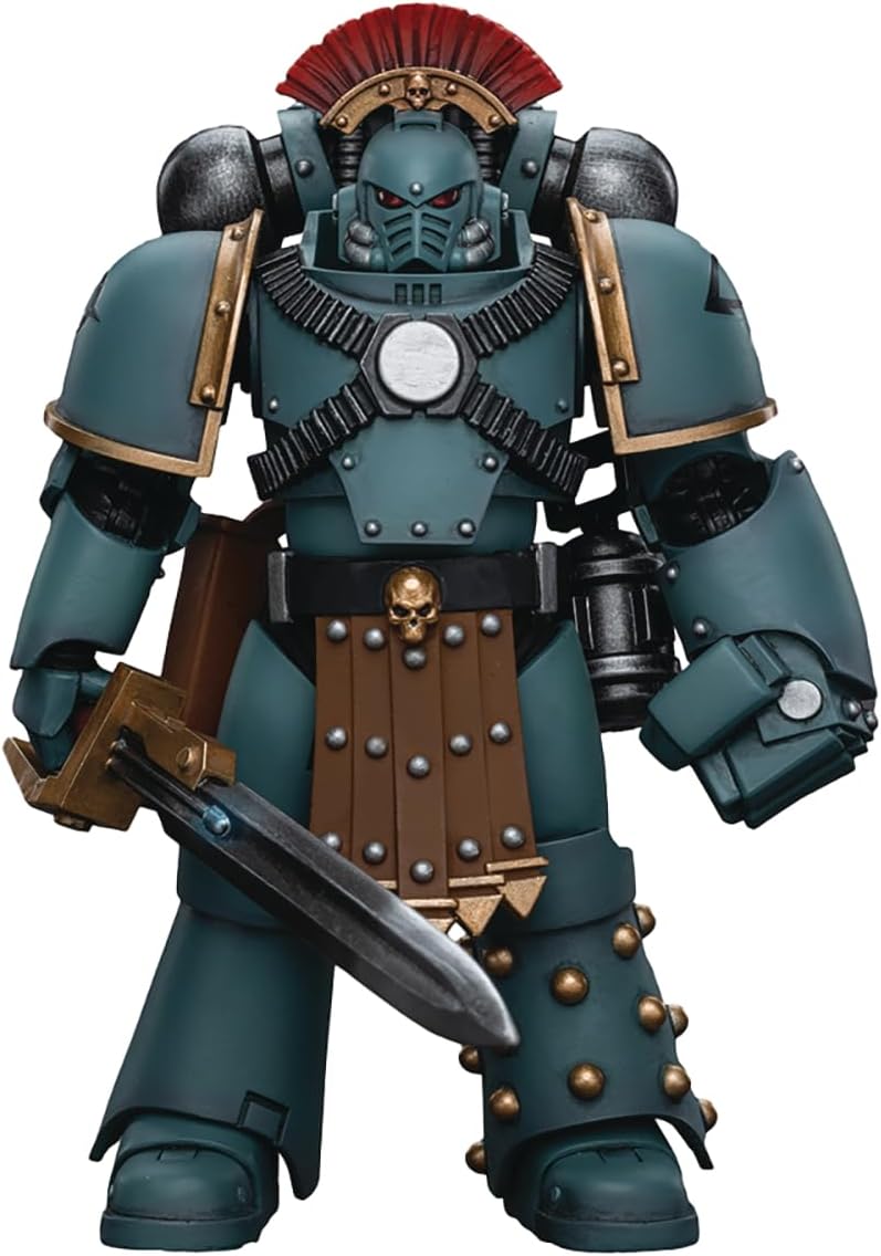 Warhammer 40000 5 Inch Action Figure 1/18 Scale - Sons of Horus MKIV Tactical Squad Sergeant with Power Fist