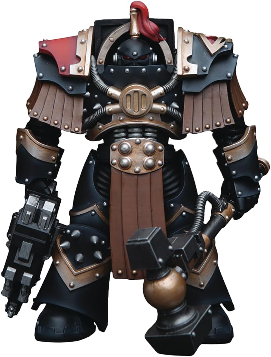 Warhammer 40000 5 Inch Action Figure 1/18 Scale - Sons of Horus MKIV Terminator Squad Justaerin with Thunder Hammer
