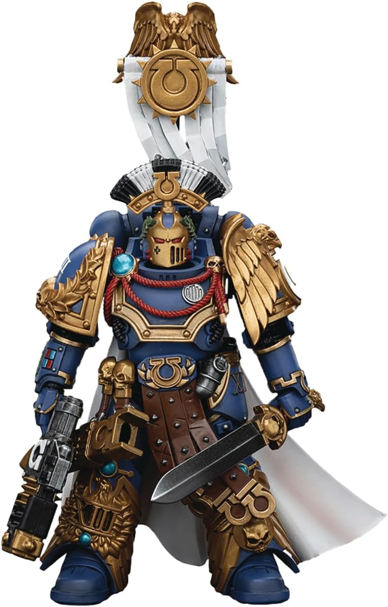 Warhammer 40000 5 Inch Action Figure 1/18 Scale - Ultramarines Legion Praetor with Power Sword and Volkite Serpenta